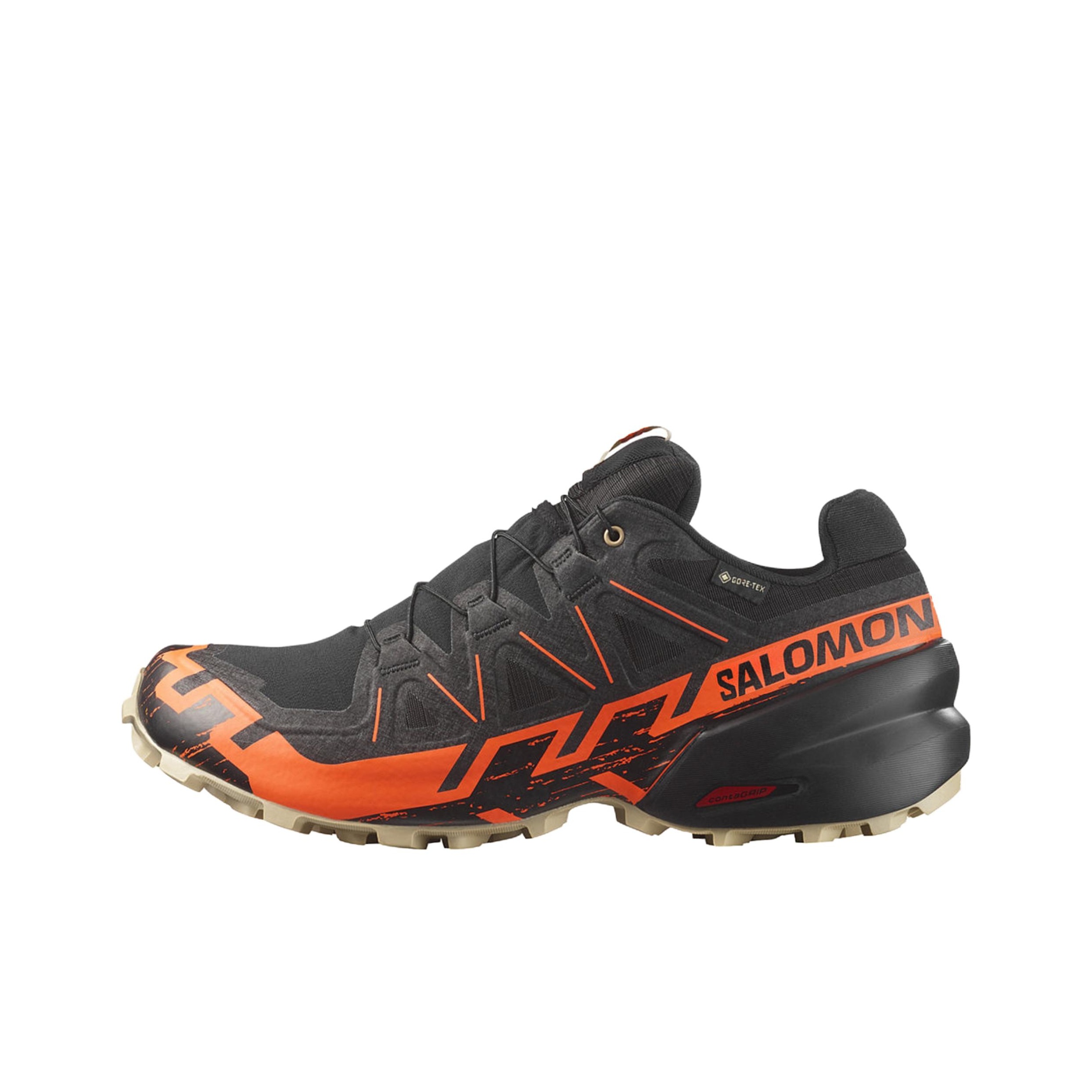 Salomon Shoes Speedcross 6 - รองเท้าวิ่งเทรล SALOMON Speedcross 6 สำหรับทุกเพศ สีดำ-ส้ม