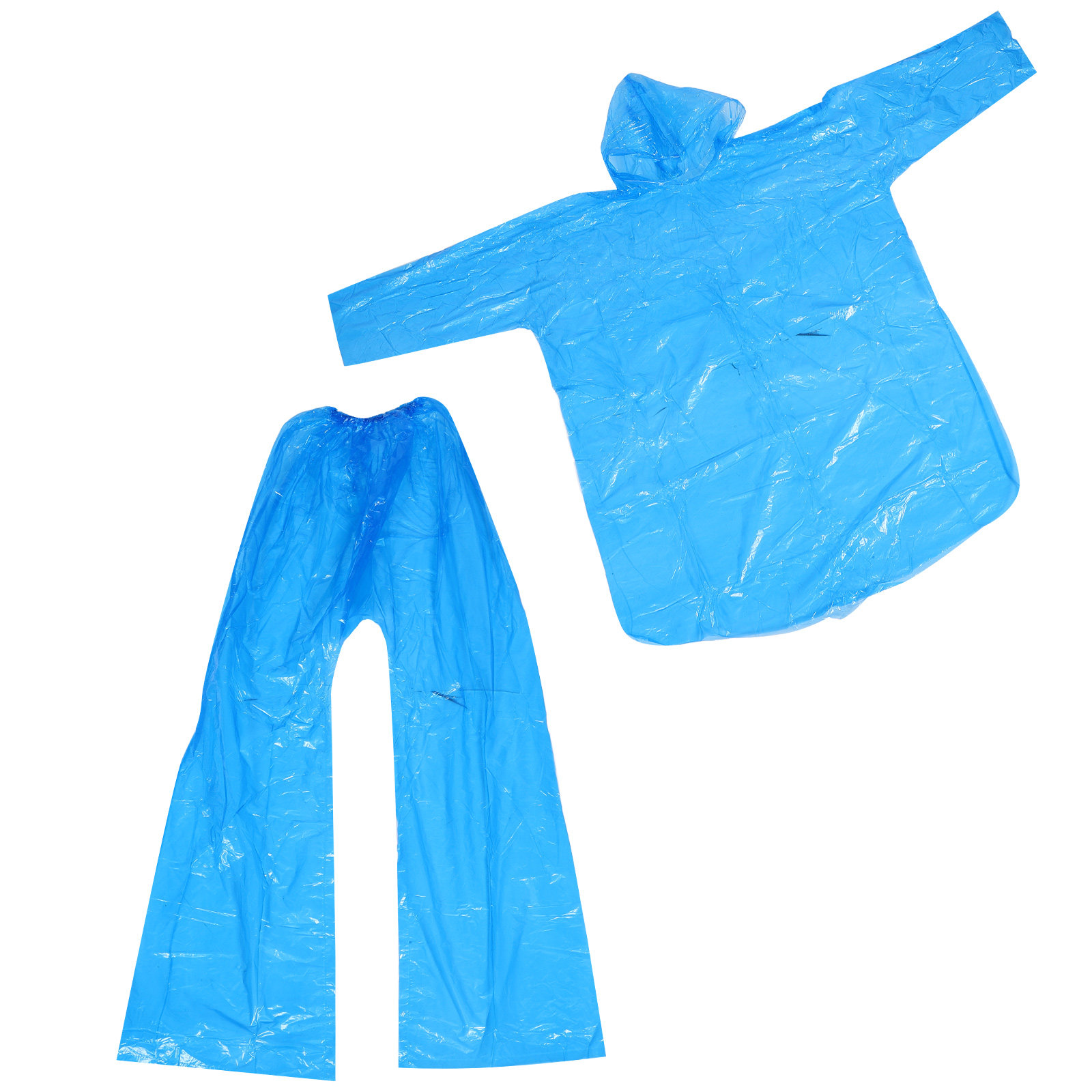 ชุดเสื้อกันฝนแบบใสพร้อมฮู้ด ปิ - Emergency Poncho Rain บทวิจารณ์และราคา